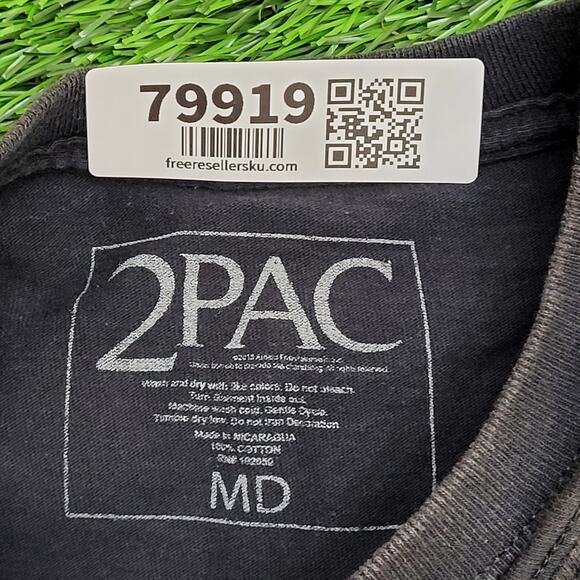 2PAC Tupac-Shakur Makaveli Shirt Womens Medium 19x25 Black - Picture 7 of 12